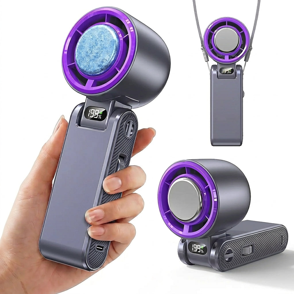 Portable fan Handheld High Speed Fan 199 Adjustable Levels Foldable for Summer Travel Vacation Essentials& Outdoor Activities cool fan