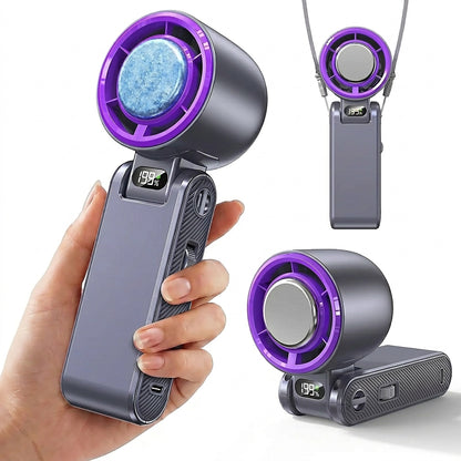 Portable fan Handheld High Speed Fan 199 Adjustable Levels Foldable for Summer Travel Vacation Essentials& Outdoor Activities cool fan
