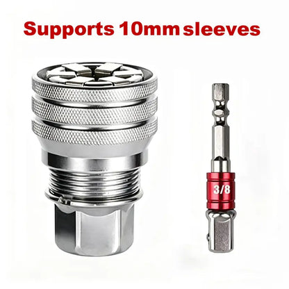 Multi-Function Universal Socket Wrench Tool - Universal Maintenance Tool, Adjustable Universal Socket Wrench, Universal Socket Tool for 3/8" Drive Ratchet Torque Wrench & Power Drill (Connecting rod random color)