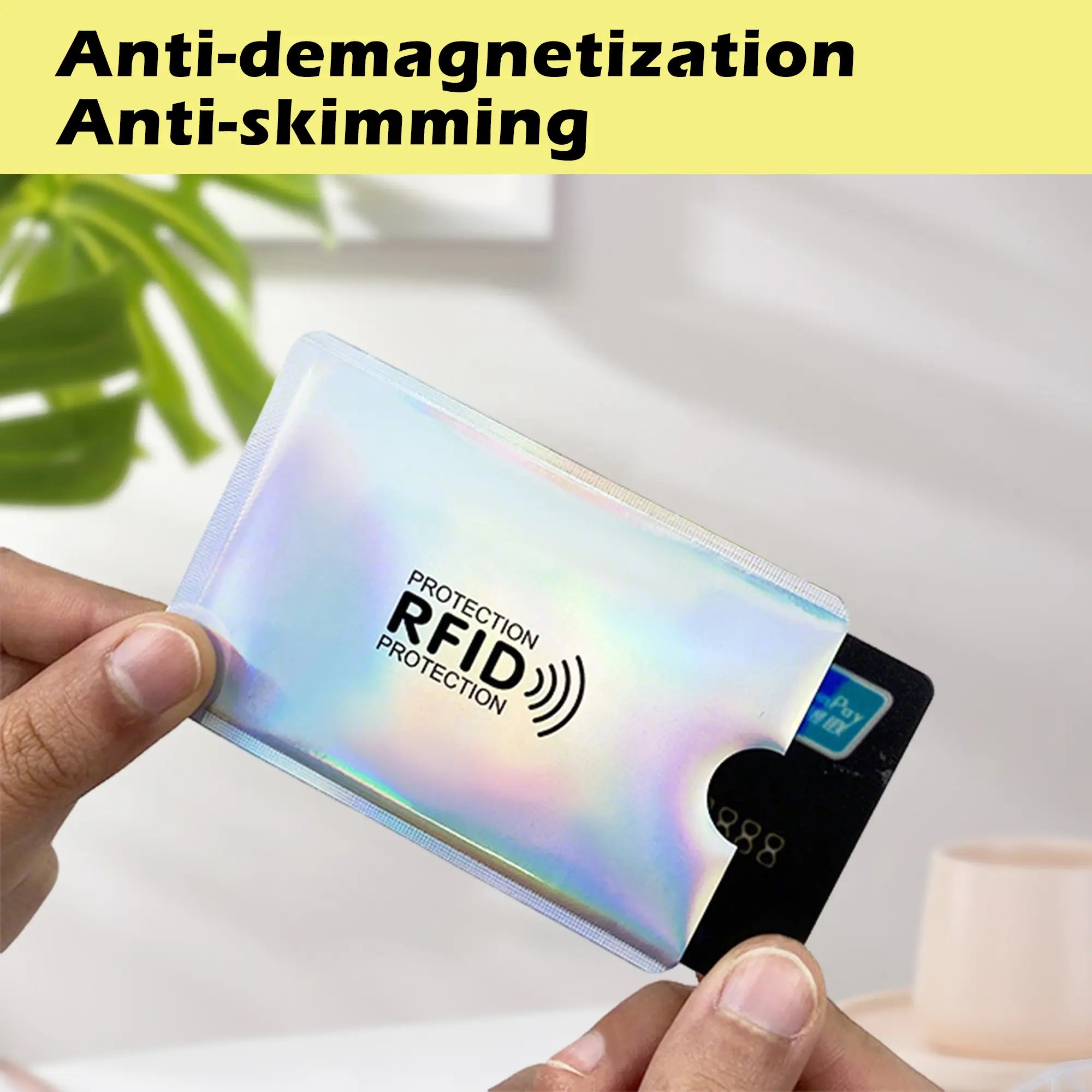 8 Counts RFID Blocking Sleeves Set – Protection for Credit & ID Cards, Slim & Lightweight Design