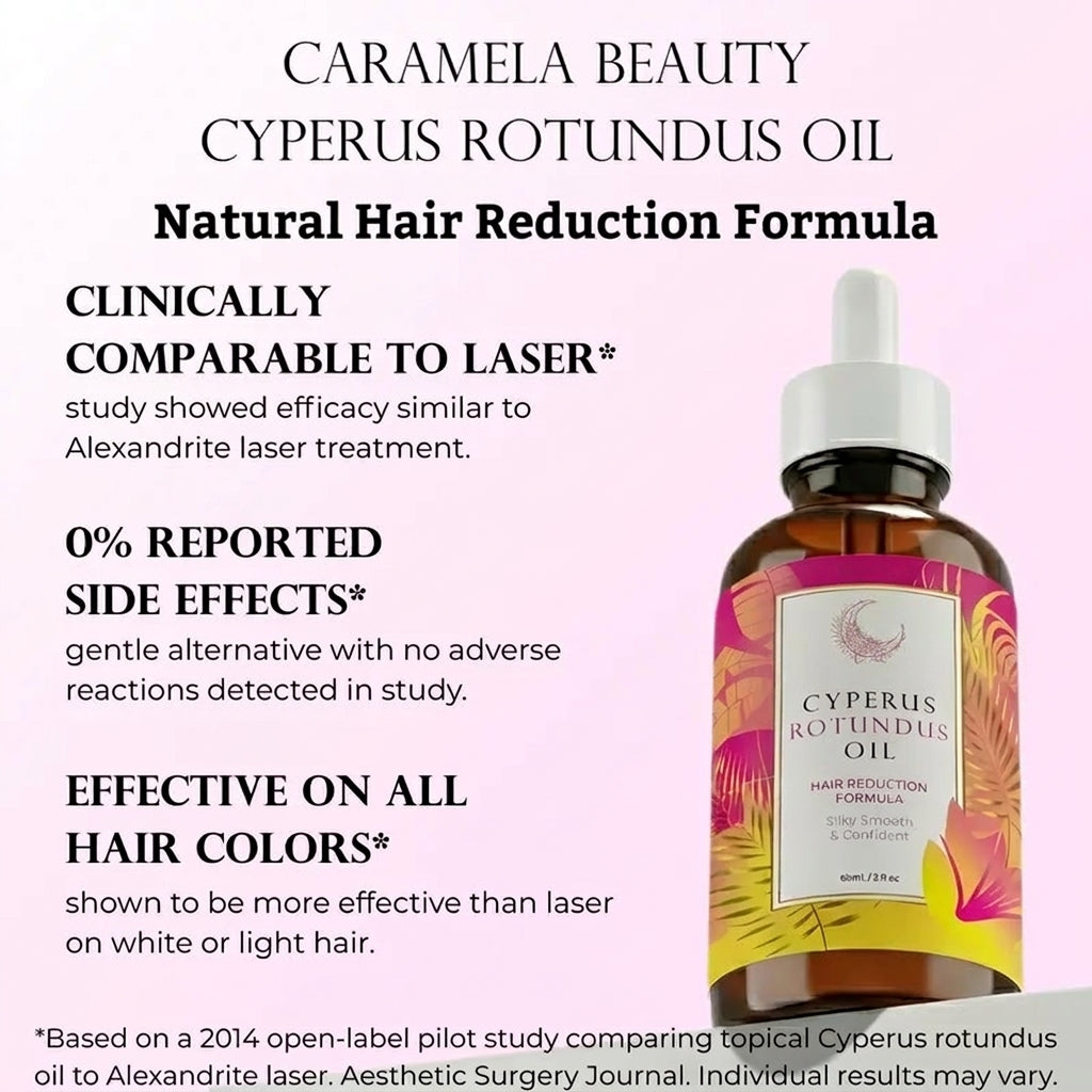 Beauty Cyperus Rotundus Oil for Natural Hair Reduction - 60ml/2oz