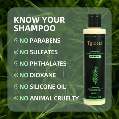TgideasR Rosemary ShampooHair Growth & Anti-DandruffScalp Treatment