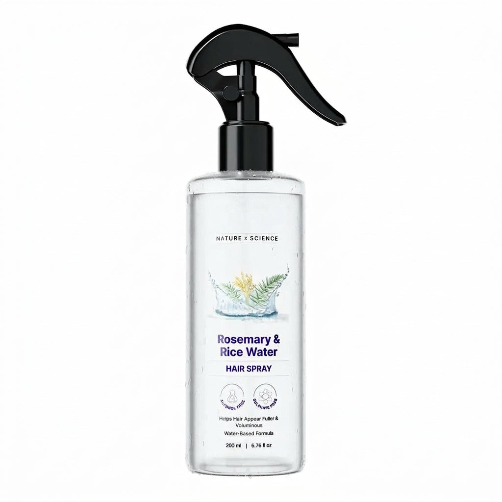 Nature x Science Rosemary Water with Rice Water |100% Natural Extract | Soft & Smooth Hair Non-Greasy & Fast Absorbing | 200 ml