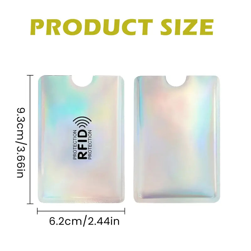 8 Counts RFID Blocking Sleeves Set – Protection for Credit & ID Cards, Slim & Lightweight Design