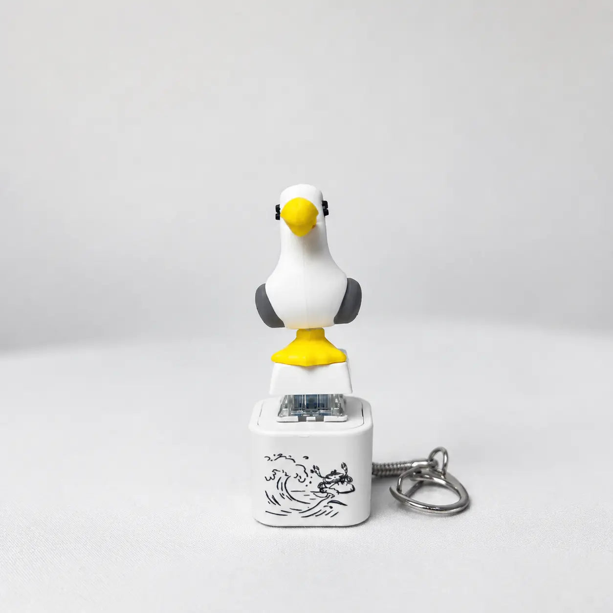 Seagull MINE! Button Keychain-Real Sound & LED Light, Funny Interactive Gift for Friends & Family summerwins