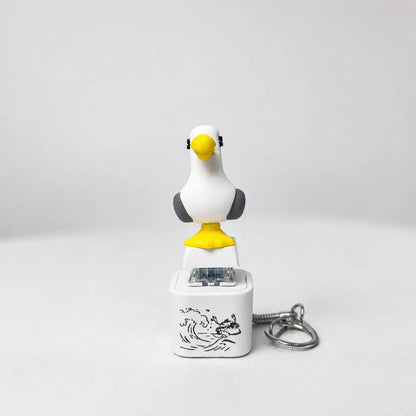Seagull MINE! Button Keychain-Real Sound & LED Light, Funny Interactive Gift for Friends & Family summerwins