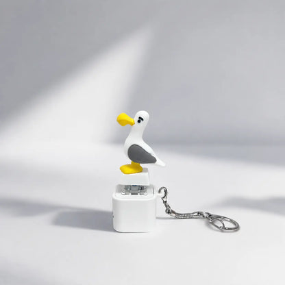 Seagull MINE! Button Keychain-Real Sound & LED Light, Funny Interactive Gift for Friends & Family summerwins