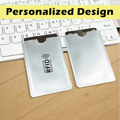 8 Counts RFID Blocking Sleeves Set – Protection for Credit & ID Cards, Slim & Lightweight Design