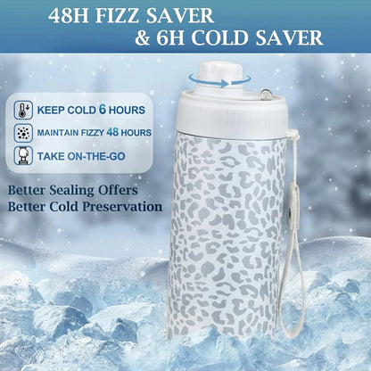 [Summer wins]Sealed Can Cooler Fizz Lid - Fits 12oz Cans, Slim Cans, 12oz Bottles & As Tumbler - Coffee Cup - Vacuum Insulated Stainless Steel Drinkware Flasks Beach Beverage Thermal Skinny Beach Mug Bottled Bottled Portable Portable Portable