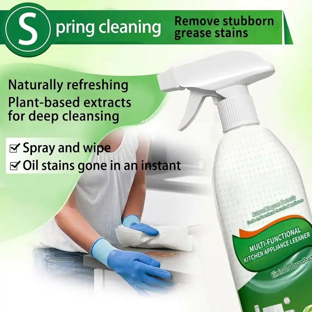 Household Kitchen Cleaner Spray - Liquid Grease Remover for Stovetops, Range Hoods - 318 ml/Bottle M1, Summer Vibes ,Summer Wins
