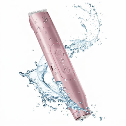 Bikini Trimmer for Women, Electric Shaver and Razor Rechargeable 2-in-1 Body and Facial Epilator, Dual Heads for Painless Trimming of Pubic Hair, Face, Underarms and Legs, IPX7 Waterproof. Christmas Gift New Year Gift Shaving Grooming