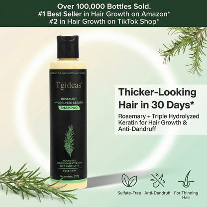TgideasR Rosemary ShampooHair Growth & Anti-DandruffScalp Treatment