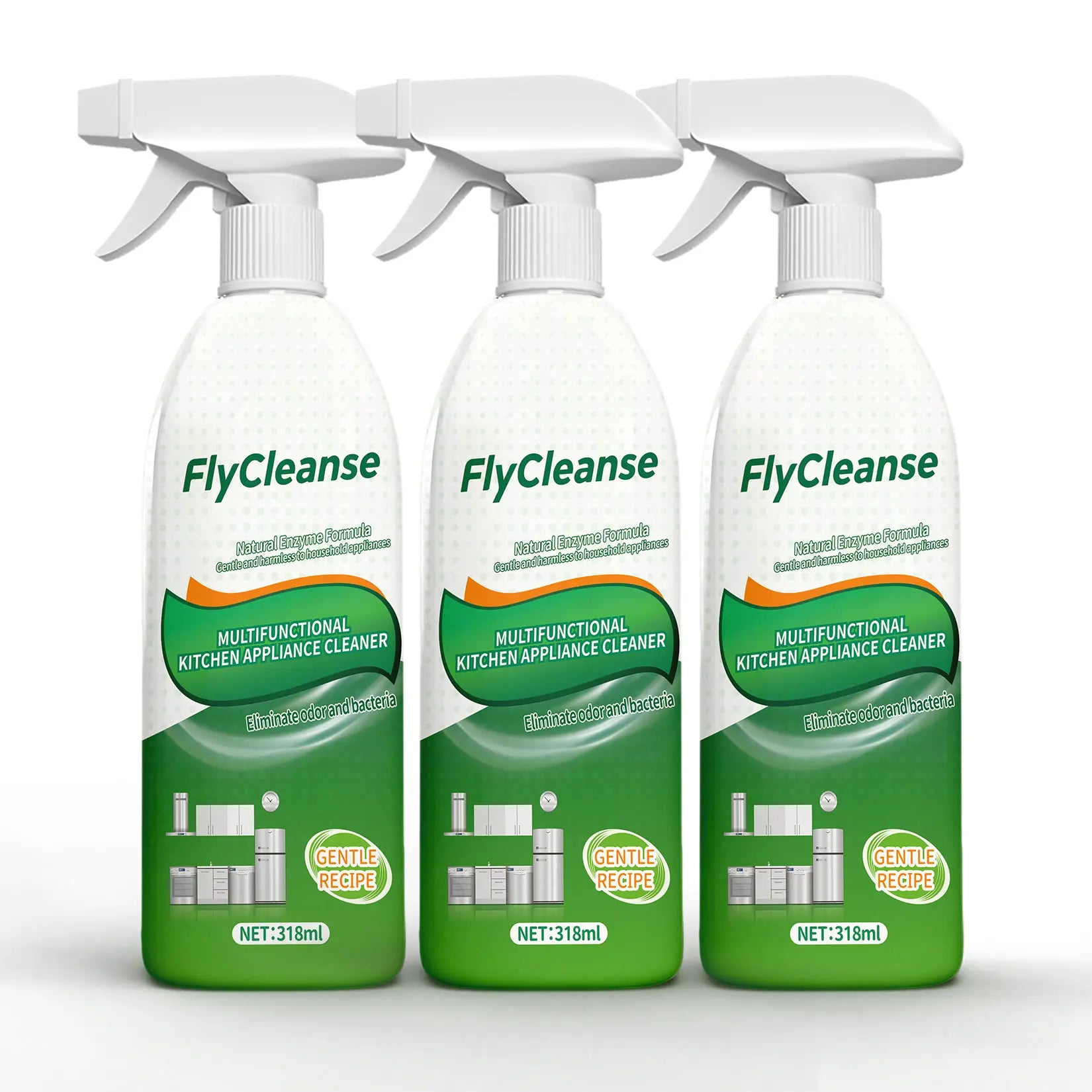 Household Kitchen Cleaner Spray - Liquid Grease Remover for Stovetops, Range Hoods - 318 ml/Bottle M1, Summer Vibes ,Summer Wins