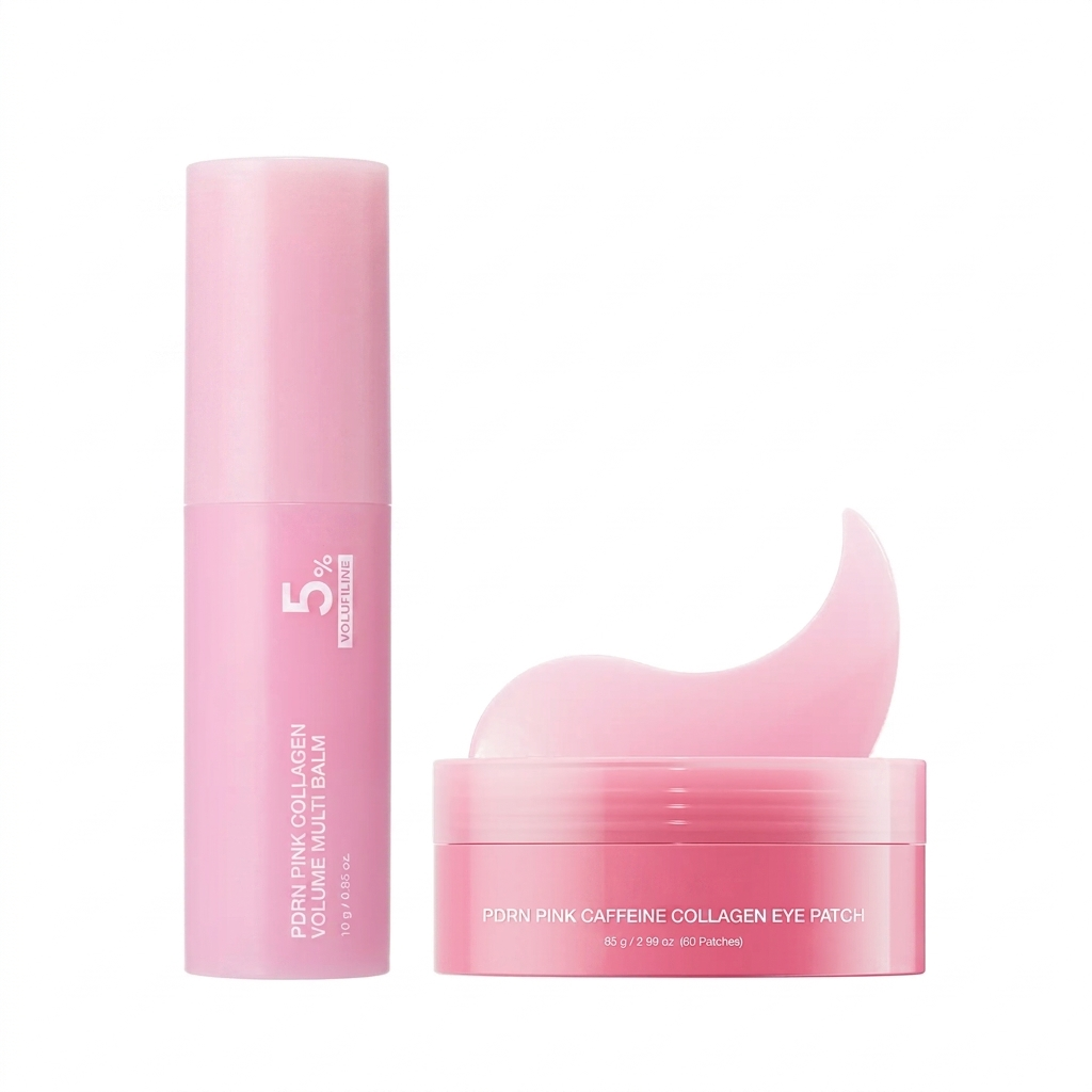 PDRN Pink Collagen Volume Multi Balm | All In One Volufiline, PDRN, NAD Stick for Youthful-Looking, Helping Look of Fine Lines, Firming Care, Anti-Aging Care | For Under-Eyes, Neck, Forehead, Smile Lines, Lip Care | Korean Skincare