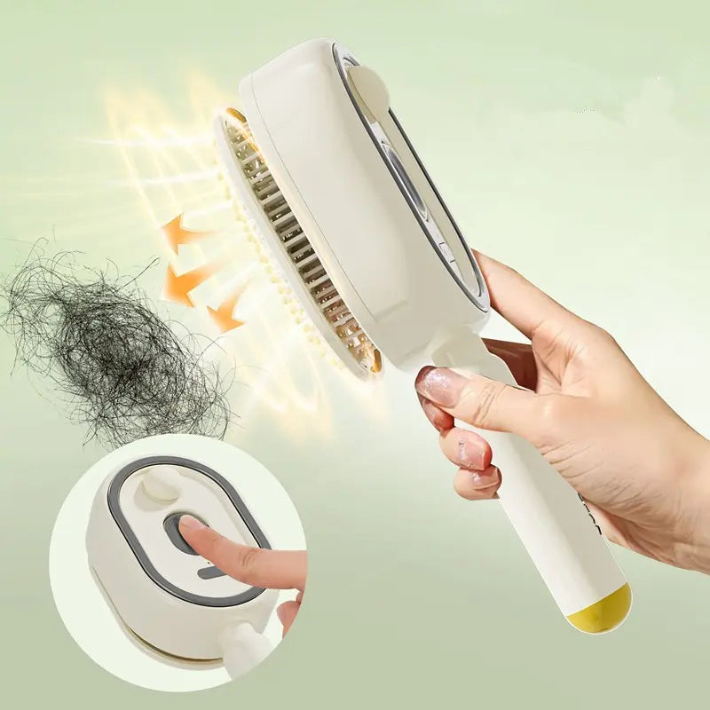 Electric Spray Massage Comb | Oil Mist Hair Care | Self-Cleaning & Anti-Static | Fluffy Smooth Hair | Anti Tangle Brush | Hair Detangling Comb | Hair Care Tool