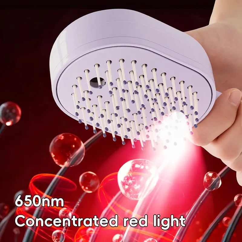 Electric Spray Massage Comb | Oil Mist Hair Care | Self-Cleaning & Anti-Static | Fluffy Smooth Hair | Anti Tangle Brush | Hair Detangling Comb | Hair Care Tool
