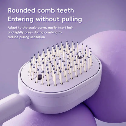 Electric Spray Massage Comb | Oil Mist Hair Care | Self-Cleaning & Anti-Static | Fluffy Smooth Hair | Anti Tangle Brush | Hair Detangling Comb | Hair Care Tool