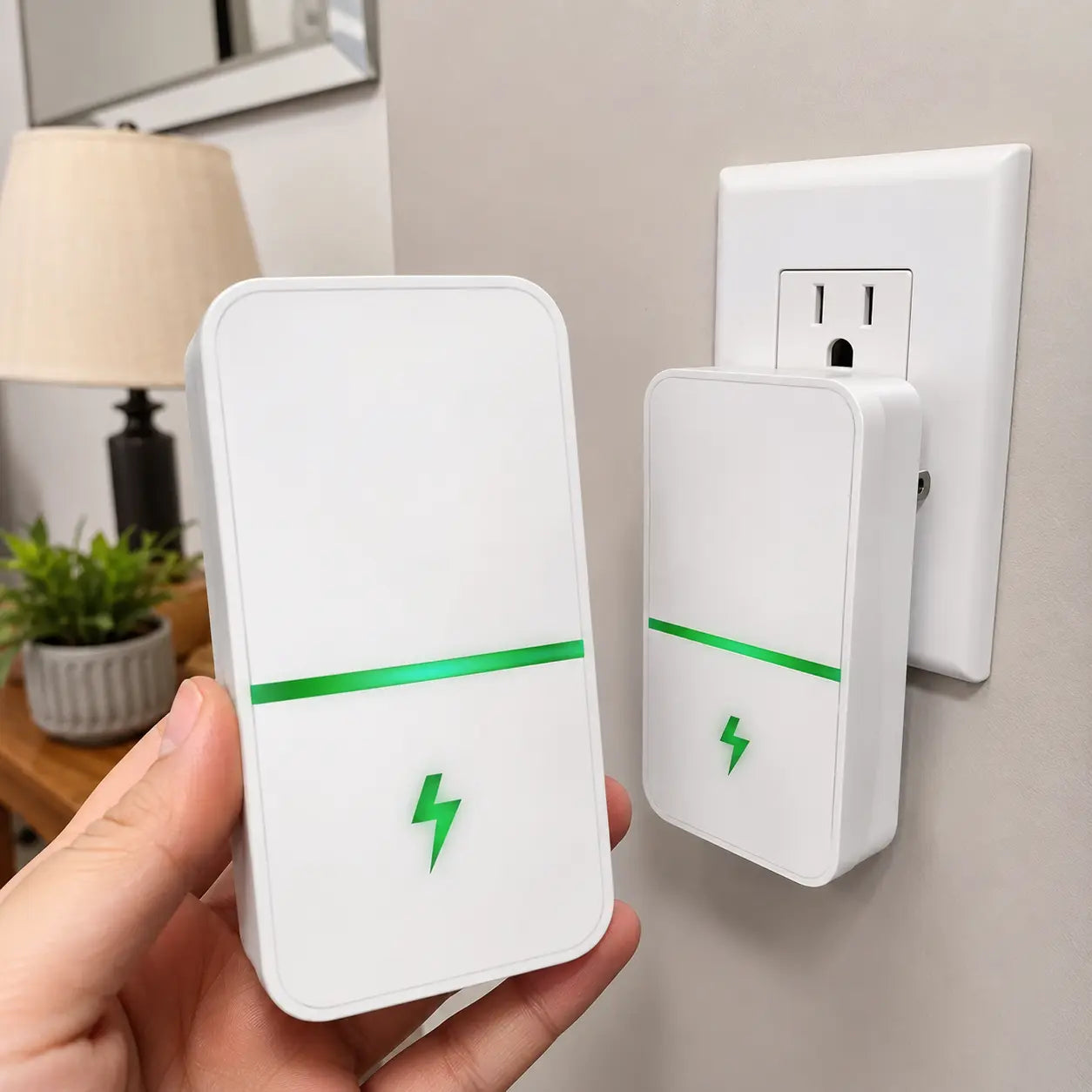 【Buy 1 Get 1 Free】Plug-In Device with US Plug, Compact Design with Indicator Light, Suitable for Home and Office Use, 90–250V Compatible
