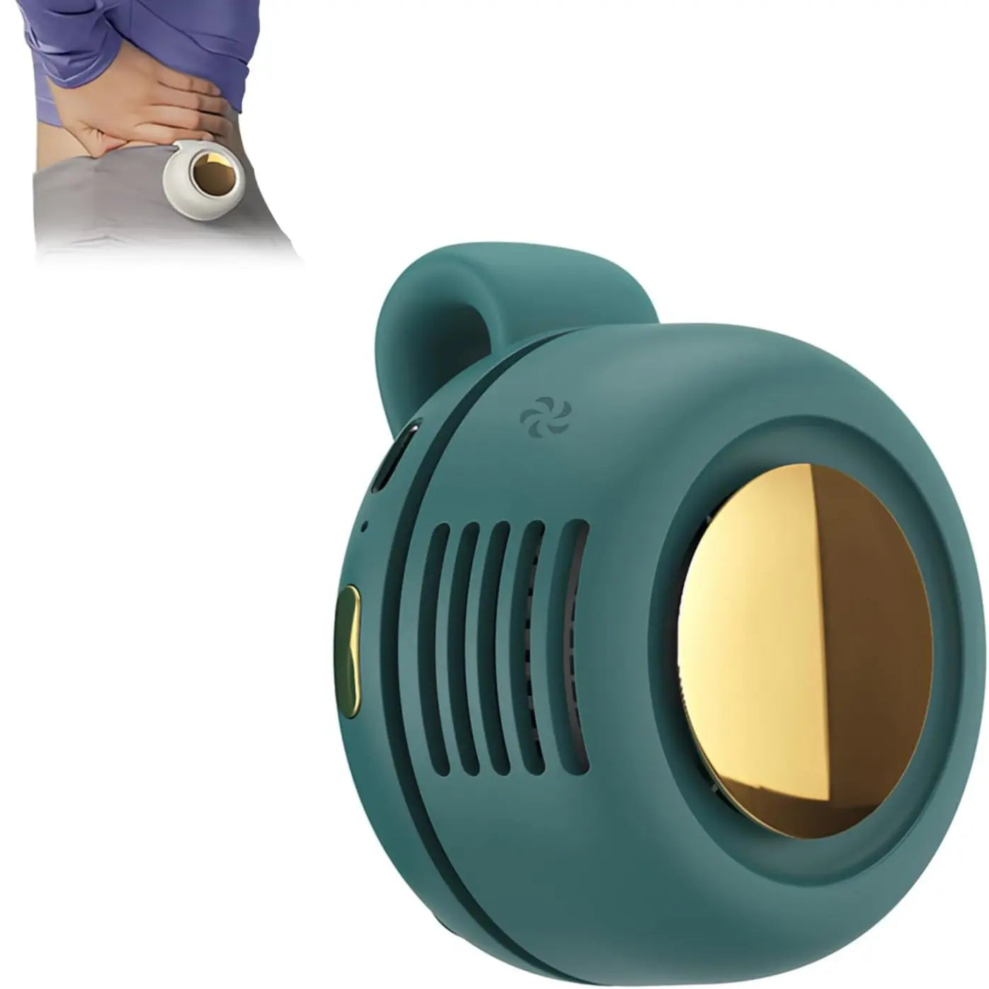 Mini Bladeless Fan. Portable, rechargeable, and silent. Features 3 adjustable speeds, a rotating body, and versatile use as a handheld, waist-mounted, or phone cooling fan. Ideal for outdoor travel,Perfect Gift