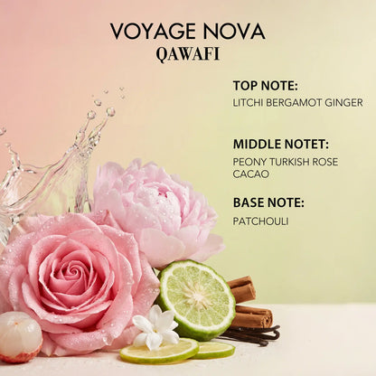 Voyage Nova | Rosey Fruity Floral | Extrait De Parfum 50ml/100ml | Long Lasting Luxury Fragrance | Daily women's perfume rose vibrant for women Summervibes summerwins