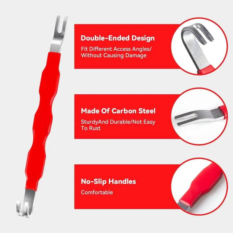 Automotive Electrical Disconnect Pliers Kit,Auto Repair Plier,High-Carbon Steel Connector Separator 60 ° Pliers,Hose Clamp Plier,Car Trim Clip Removal Pliers,Plug Release Tool and Wire Terminal Removal in Storage Bag.