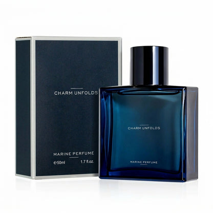 Midnight Marine Eau De Parfum 50ml Unisex | Aromatic Aquatic Ocean Fresh Woody Perfume with Bergamot Coconut Amber | Long Lasting Luxury Arabian Fragrance for Men Women | Premium Gift/ycz cologne