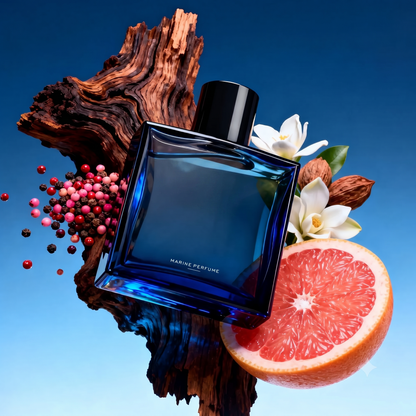 Midnight Marine Eau De Parfum 50ml Unisex | Aromatic Aquatic Ocean Fresh Woody Perfume with Bergamot Coconut Amber | Long Lasting Luxury Arabian Fragrance for Men Women | Premium Gift/ycz cologne