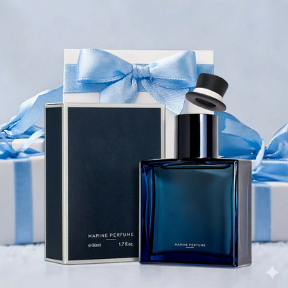 Midnight Marine Eau De Parfum 50ml Unisex | Aromatic Aquatic Ocean Fresh Woody Perfume with Bergamot Coconut Amber | Long Lasting Luxury Arabian Fragrance for Men Women | Premium Gift/ycz cologne