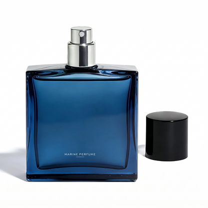 Midnight Marine Eau De Parfum 50ml Unisex | Aromatic Aquatic Ocean Fresh Woody Perfume with Bergamot Coconut Amber | Long Lasting Luxury Arabian Fragrance for Men Women | Premium Gift/ycz cologne