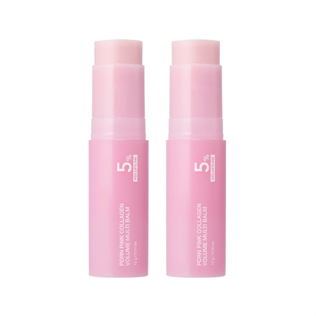 PDRN Pink Collagen Volume Multi Balm | All In One Volufiline, PDRN, NAD Stick for Youthful-Looking, Helping Look of Fine Lines, Firming Care, Anti-Aging Care | For Under-Eyes, Neck, Forehead, Smile Lines, Lip Care | Korean Skincare